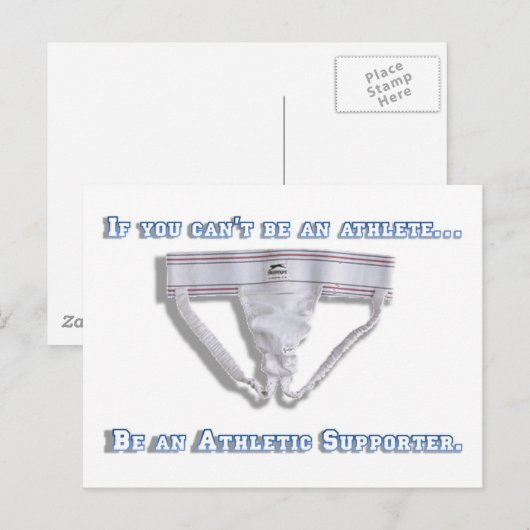 Als je geen atleet kunt zijn... briefkaart (Voorkant / Achterkant)