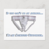 Als je geen atleet kunt zijn... briefkaart (Voorkant)