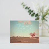 Als je geen geld hebt om te reizen - loop briefkaart (Staand voorkant)