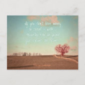 Als je geen geld hebt om te reizen - loop briefkaart (Voorkant)