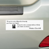 Als je geen liberaal bent... bumpersticker (Op auto)