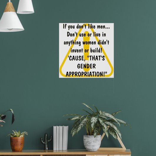 Als je geen mannen leuk vindt... poster (Woonkamer 1)