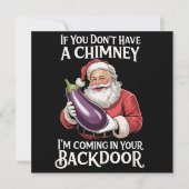 Als je geen schoorsteen hebt kom ik bij je achterd feestdagenkaart (Voorkant)