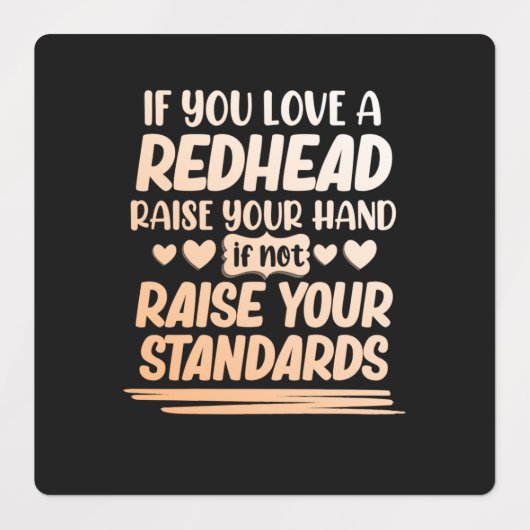 Als je gek bent op roodkoeienvangers, vrouwen labels (Design 1)