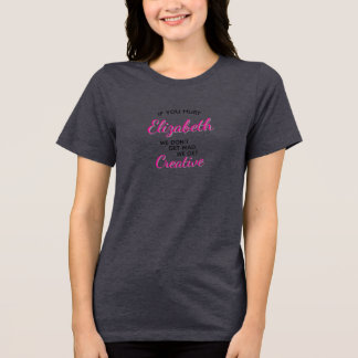 Als je gekwetst wordt, worden we creatief Tri-Blend shirt