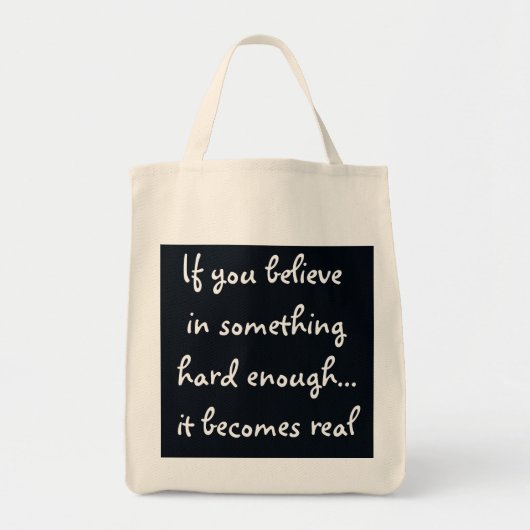 Als je gelooft in iets-bag tote bag (Voorkant)