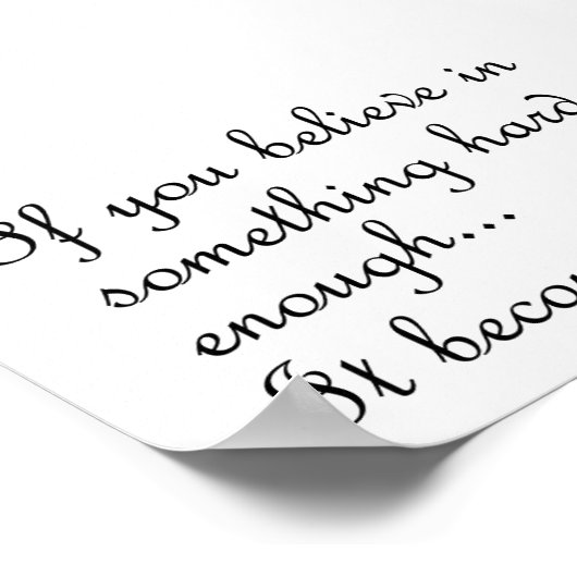 Als je gelooft in iets-poster poster (Hoek)