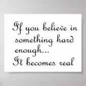 Als je gelooft in iets-poster poster (Voorkant)