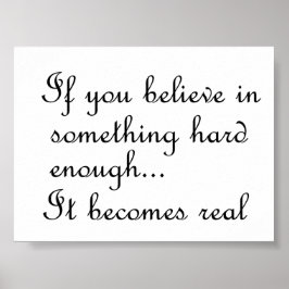 Als je gelooft in iets-poster poster