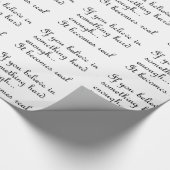 Als je gelooft in iets-wrapping papier (Hoek)