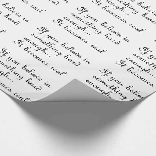 Als je gelooft in iets-wrapping papier (Hoek)