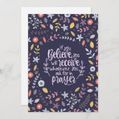 Als je gelooft - Mattheüs 21:22 Feestdagenkaart (Voorkant / Achterkant)