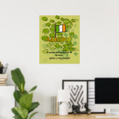 Als je geluk hebt om Iers te zijn... Poster (Thuiskantoor)