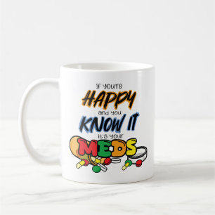 Als je gelukkig bent en je weet het, komt het door koffiemok