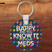 ALS JE GELUKKIG BENT EN JE WEET HET SLEUTELHANGER (Voorkant)