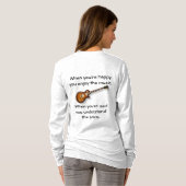 Als je gelukkig bent t-shirt (Achterkant volledig)