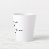 Als je gelukkig wilt zijn latte mok (Voorkant)