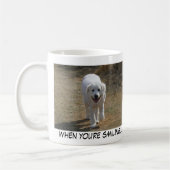 Als je glimlacht...mok koffiemok (Links)