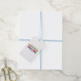 Als je goede gedachten hebt, zullen ze uitblinken cadeaulabel