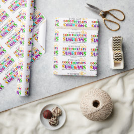 Als je goede gedachten hebt, zullen ze uitblinken cadeaupapier