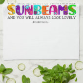 Als je goede gedachten hebt, zullen ze uitblinken theedoek (Gevouwen)