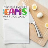 Als je goede gedachten hebt, zullen ze uitblinken theedoek (Quarter Fold)