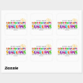 Als je goede gedachten hebt, zullen ze uitblinken vierkante sticker (Vel)