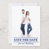 Als je graag zeilt Platte Save The Date Kaart (Voorkant)