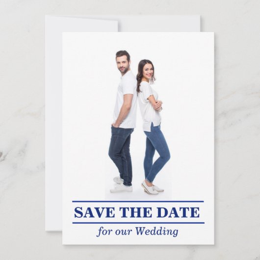 Als je graag zeilt Platte Save The Date Kaart (Voorkant)