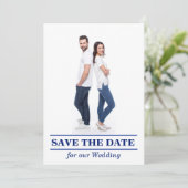 Als je graag zeilt Platte Save The Date Kaart (Staand voorkant)