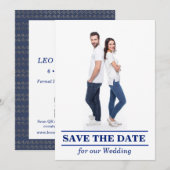 Als je graag zeilt Platte Save The Date Kaart (Voorkant / Achterkant)