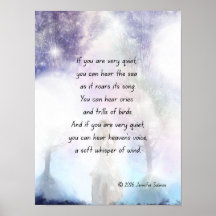 Als je heel stil bent Poster