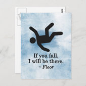 Als je Herfst, zal ik er zijn - Floor Briefkaart (Voorkant / Achterkant)