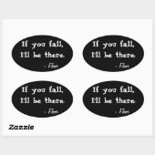 Als je Herfst, zal ik er zijn Ovel Sticker (Vel)