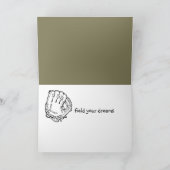 Als je het bouwt, komt Kerstmis Feestdagen Kaart (Binnen)