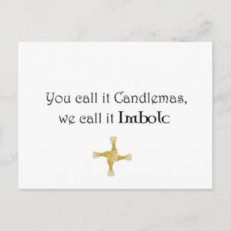 Als je het Candlemas noemt, noemen we het Imbolc Briefkaart