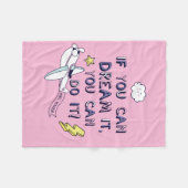 Als je het droomt, kan je het doen fleece deken (Voorkant (Horizontaal))