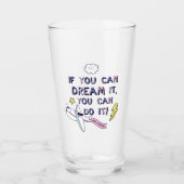 Als je het droomt, kan je het doen glas (Voorkant)