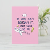 Als je het droomt, kan je het doen kaart (Staand voorkant)