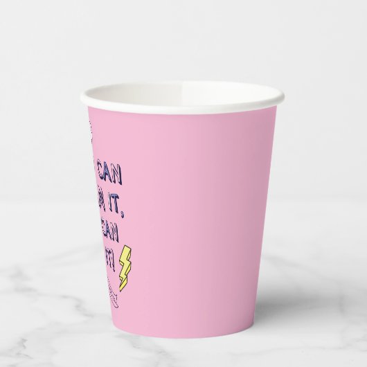 Als je het droomt, kan je het doen papieren bekers (Links)