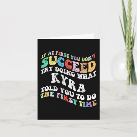 Als je het eerst niet lukt, probeer dan te doen wa kaart (Voorkant)