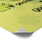 Als je het geluk hebt Iers te zijn... Poster (Hoek)