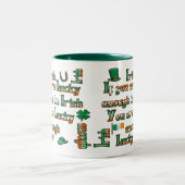 Als je het geluk hebt om Iers te zijn - Gepersonal Mok (Center)
