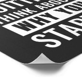 Als je het gevoel hebt te stoppen | Motivatie prij Poster (Hoek)