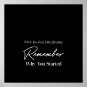 als je het gevoel hebt te stoppen, onthoud dan waa poster (Voorkant)