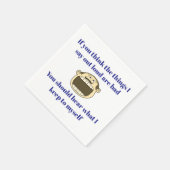 Als je het hardop zegt - Grappig Cocktail servet (Hoek)