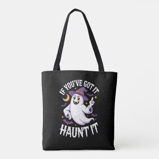 Als je het hebt, achtervolg het Halloween Tote Bag (Achterkant)