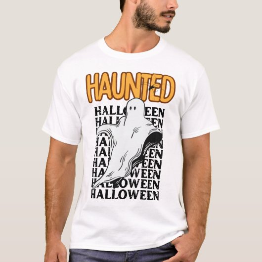 Als je het hebt, achtervolg het - Spooky Ghost Cos T-shirt (Voorkant)