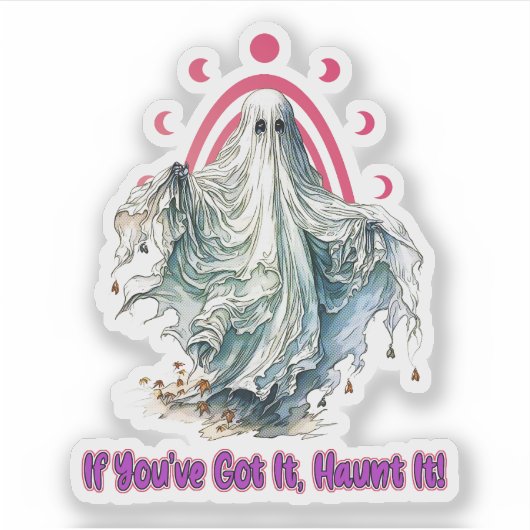 Als je het hebt achtervolgen - Halloween Sticker (Voorkant)