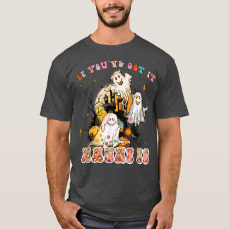 Als je het hebt, is het Floral Ghost Hippe Hallo. T-shirt